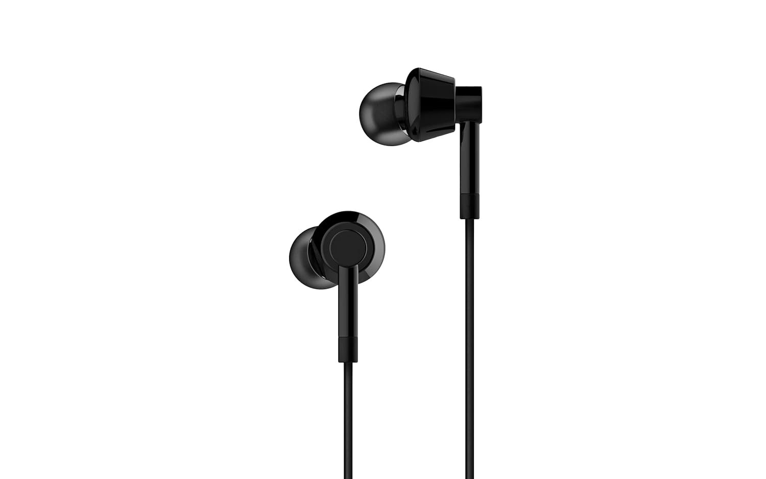 Nokia Wired Buds (Wb-101) With Powerful Bass Performance, Wired In Ear Earphones With Mic For Clear Voice Calls Virtual Assistant Control Enabled Angled Acoustic Tubes For Comfortable Secure Fit,Black