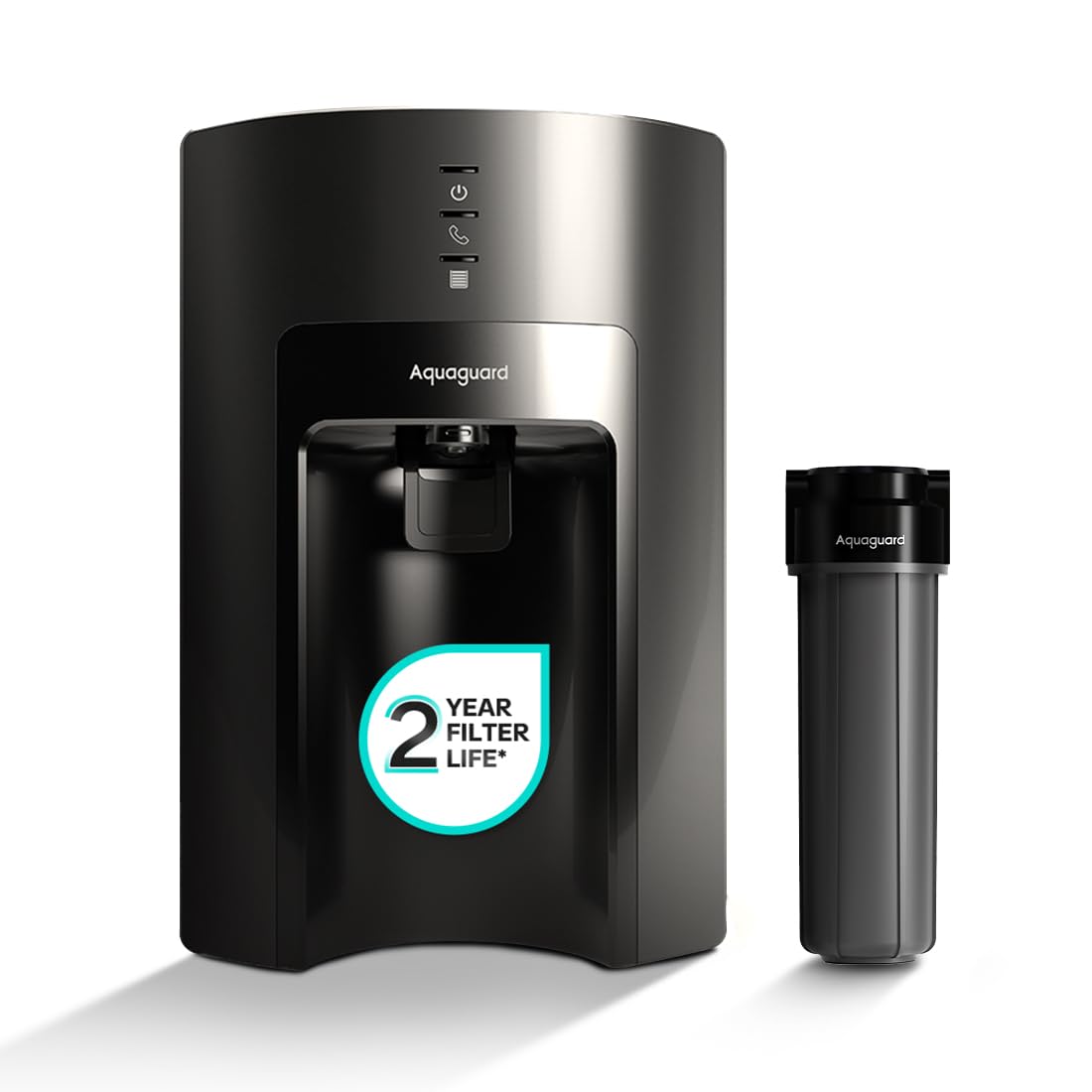 Aquaguard Sure Delight NXT RO+UV Water Purifier | Free Service Plan worth ₹2000 | India’s #1 Water Purifier | Suitable for Borewell, Tanker & Municipal Water | 30x Impurity Removal vs Local Purifiers