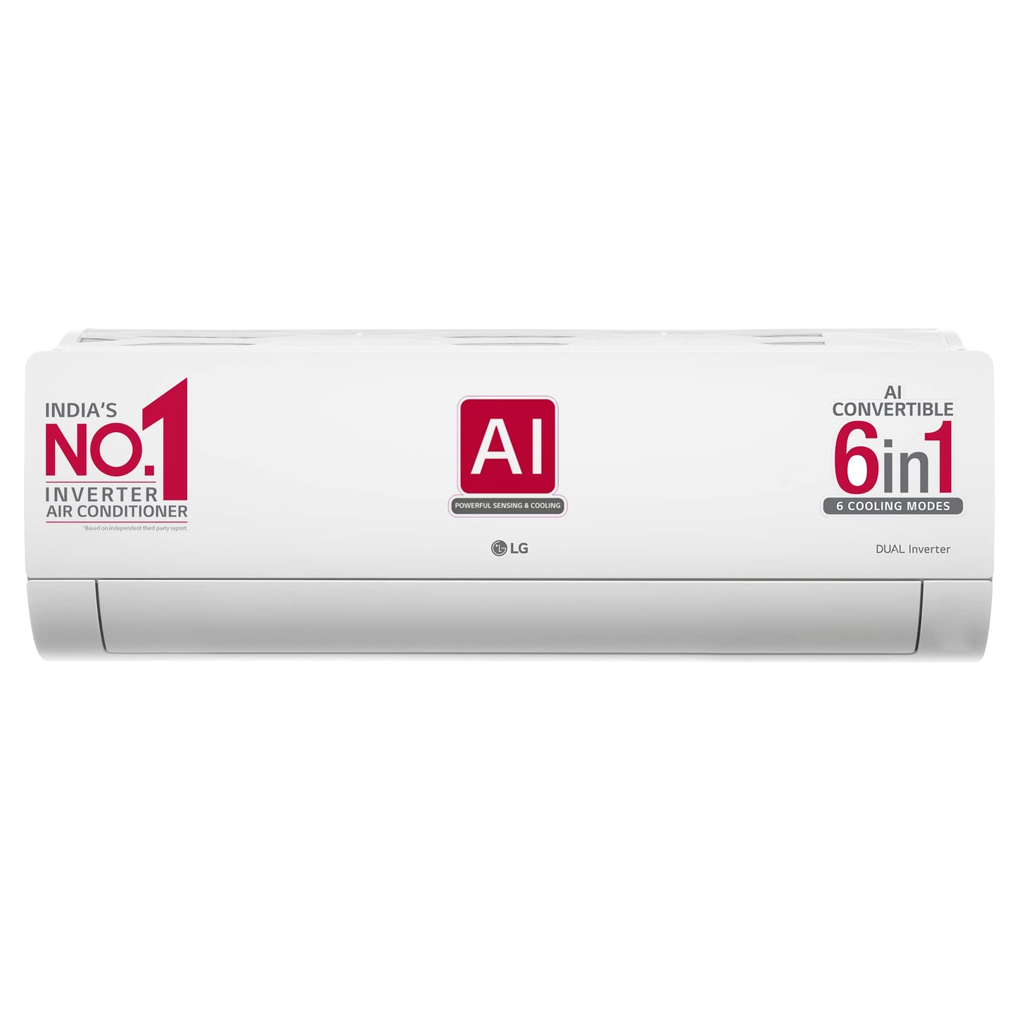 LG 1.5 Ton 5 Star DUAL Inverter Split AC (Copper, AI Convertible 6-in-1, VIRAAT Mode, Faster Cooling & Energy Saving, 4 Way Swing, HD Filter with Anti-Virus Protection, US-Q19YNZE, White)