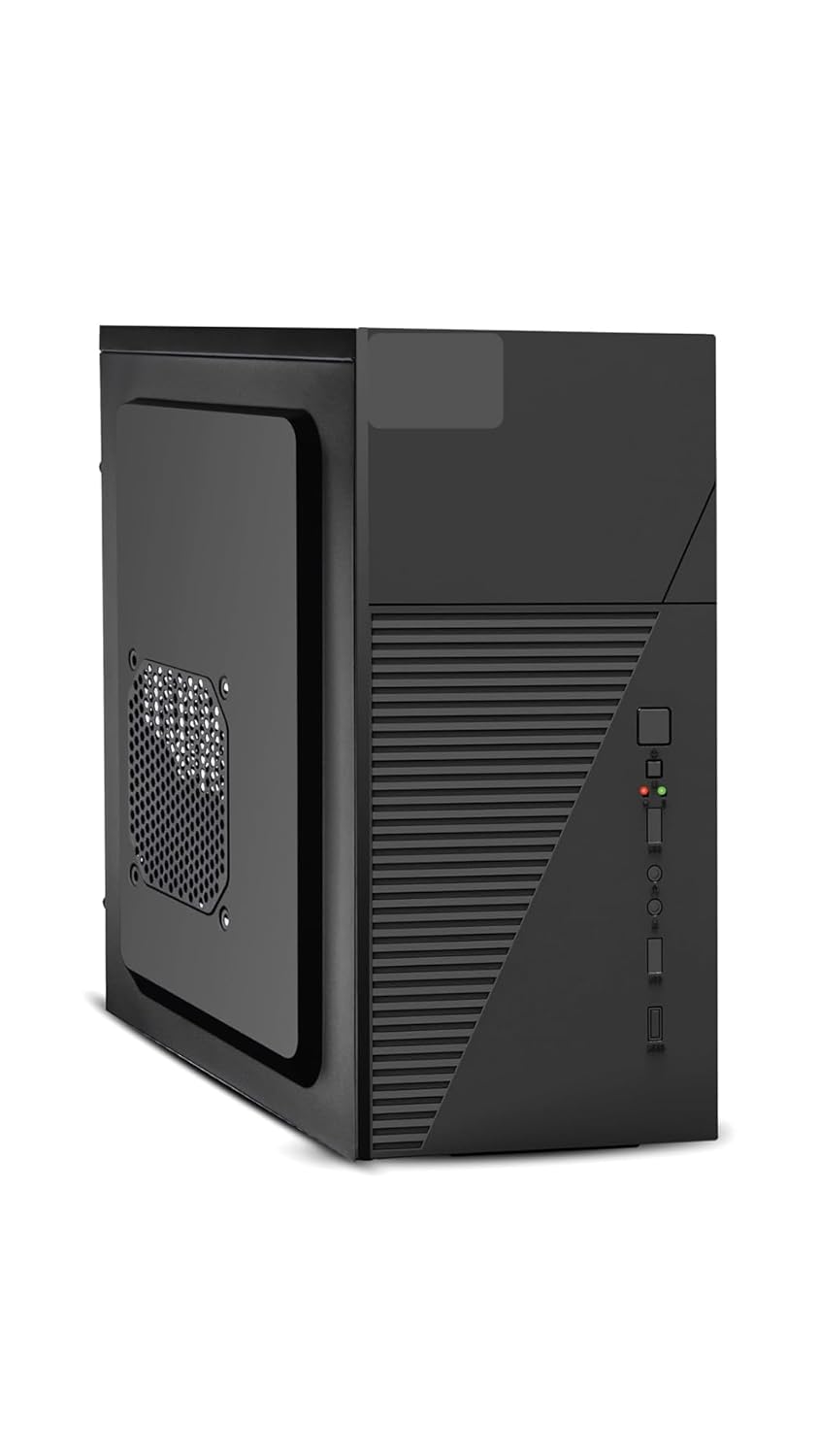Assembled Desktop CPU with Intel Core i5-3470 3rd Gen 3.20Ghz II 4GB Ram ddr3 II 128GB SSD II HDMI VGA Ports II WIFI II Win 10 Pro II MS Office, Black