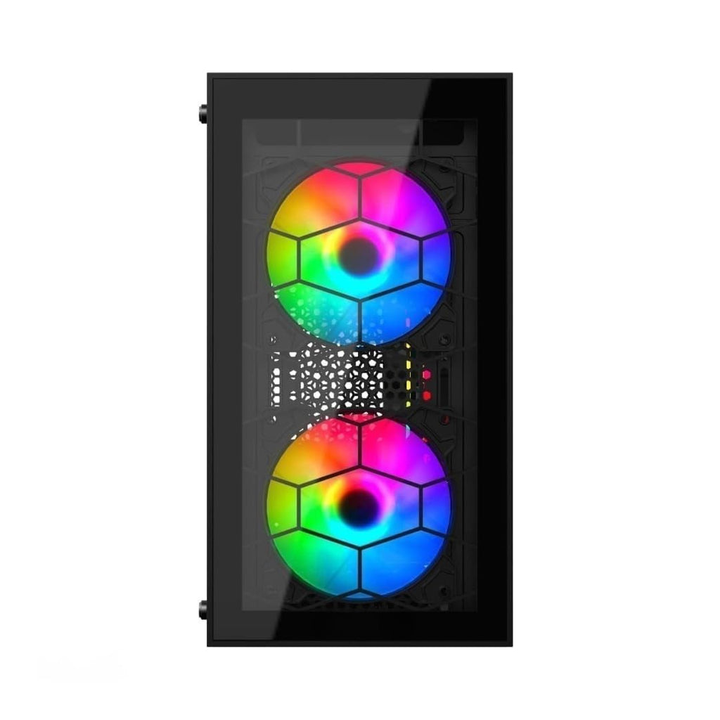 Techsupport Assembled Gaming Desktop CPU with Core-i7 4770 Generation || 4GB 730 Grafics Card Dedicated || 16GB Ram II 512GB SSD II HDMI VGA Ports Win 11 Pro II MS Office II, Black RGB Light