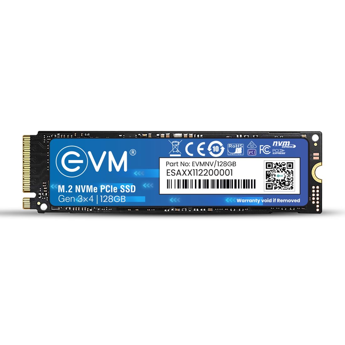 EVM M.2 NVMe Internal SSD (2280) - 2000MB/s Read - PCIe Interface Gen 3x4-4X Faster Than SATA SSD- 5 Year Warranty, (EVMNV/256GB)