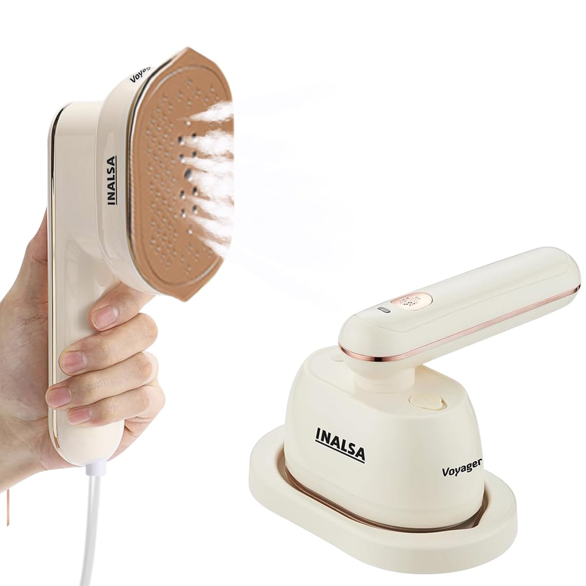INALSA Garment Steamer for Clothes,Steam Iron Press - Vertical & Horizontal Steaming up to 25g/min, 1600 Watt,340 ml Water tank & 28 sec Fast Heating,Hetaing On/OFF Indicator Light (Cosicosy)