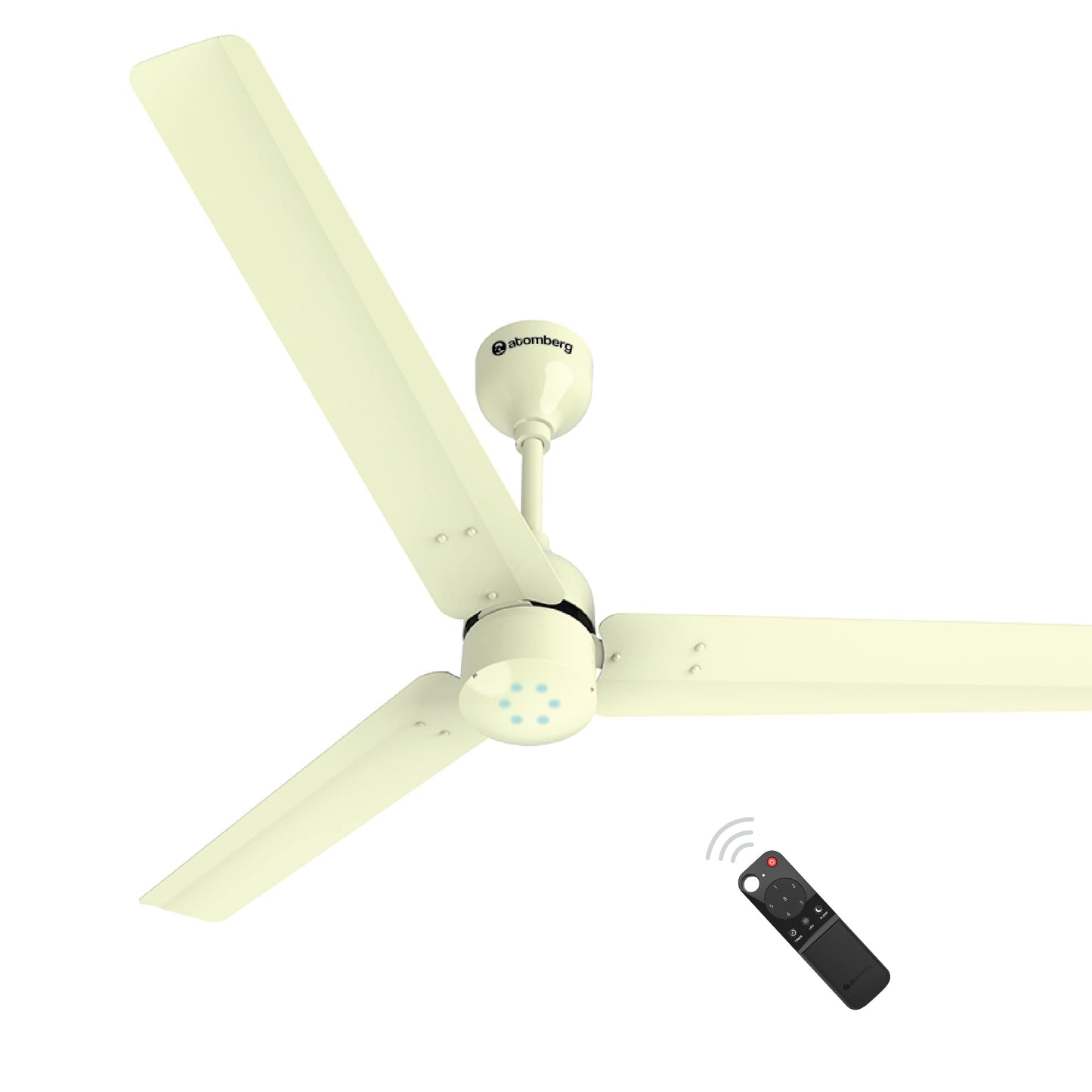 atomberg Renesa Enzel 1200mm BLDC Ceiling Fan with Remote Control | 5 star Rated Energy Efficient Fan | High Air Delivery with LED Indicators| 3 Year Warranty (Honey Maplewood)-Newly Launched in 2025