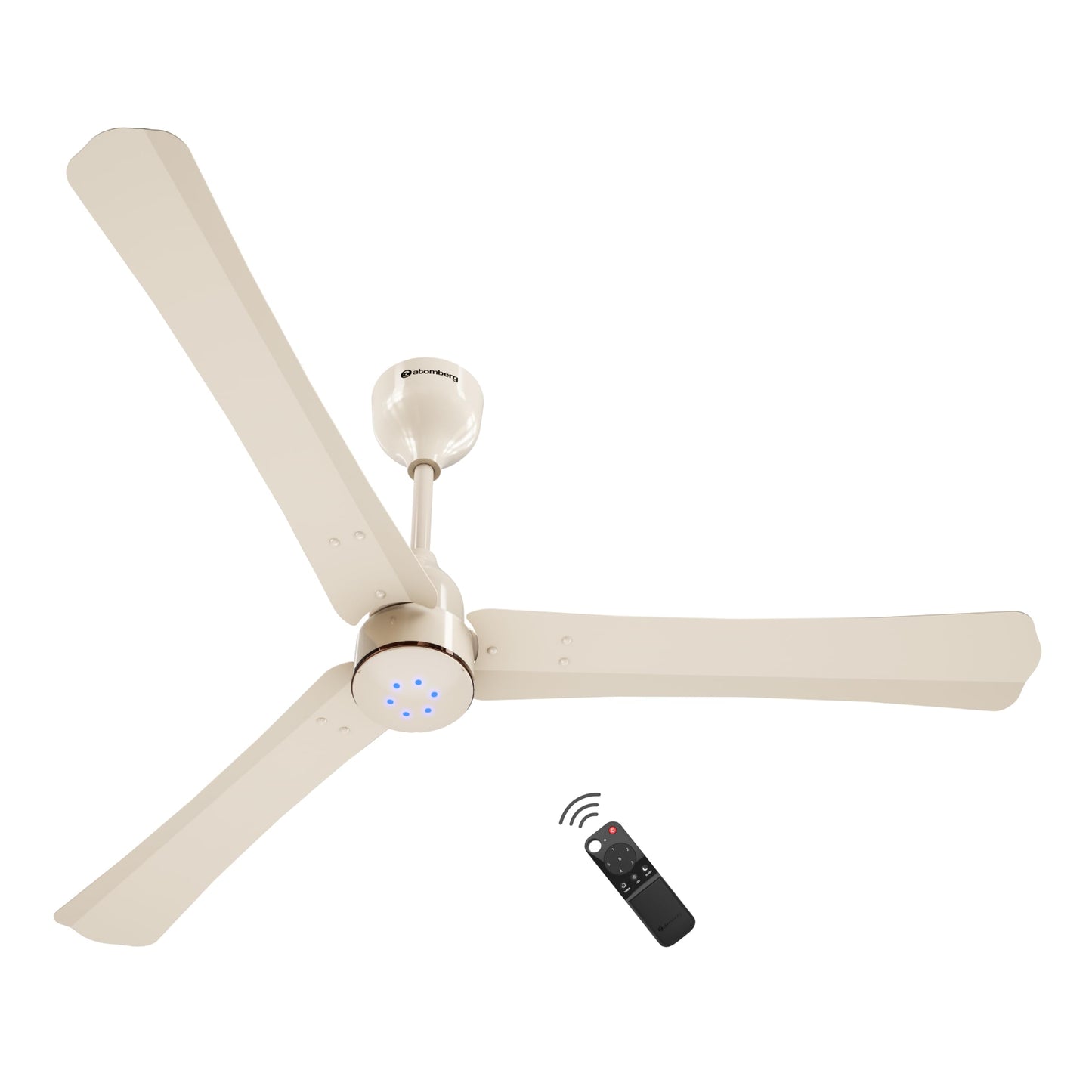 atomberg Renesa Halo Smart Alexa Enabled 1200mm BLDC Ceiling Fan with Remote | 5 star | High Air Delivery | Low noise | LED Speed Indicator | Sleek Design | | 3 Year Warranty| Misty Teal