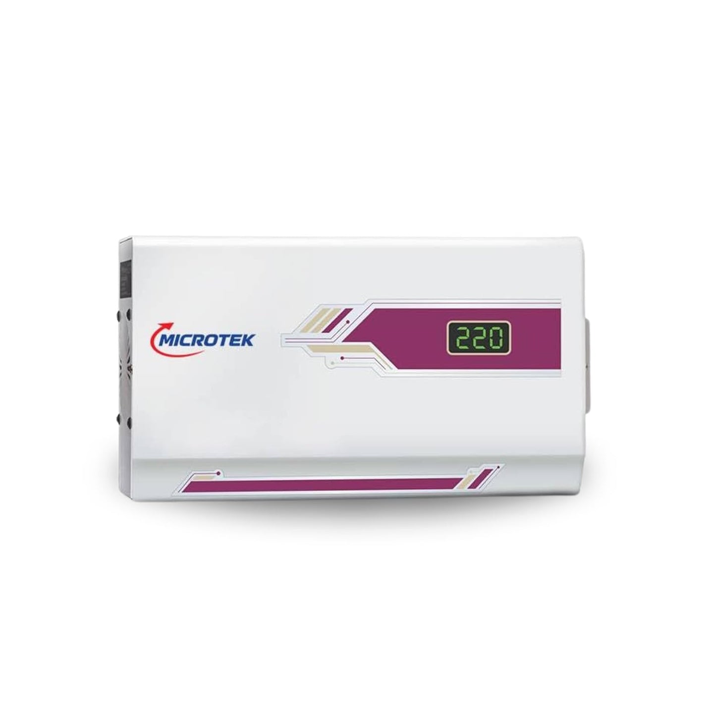 Microtek Pearl EM 4160+ Digital Display Wall Mounted Automatic Voltage Stabilizer Upto 1.5 Ton AC Air Conditioner Working Power 160V - 285±5V with 3 Year Warranty