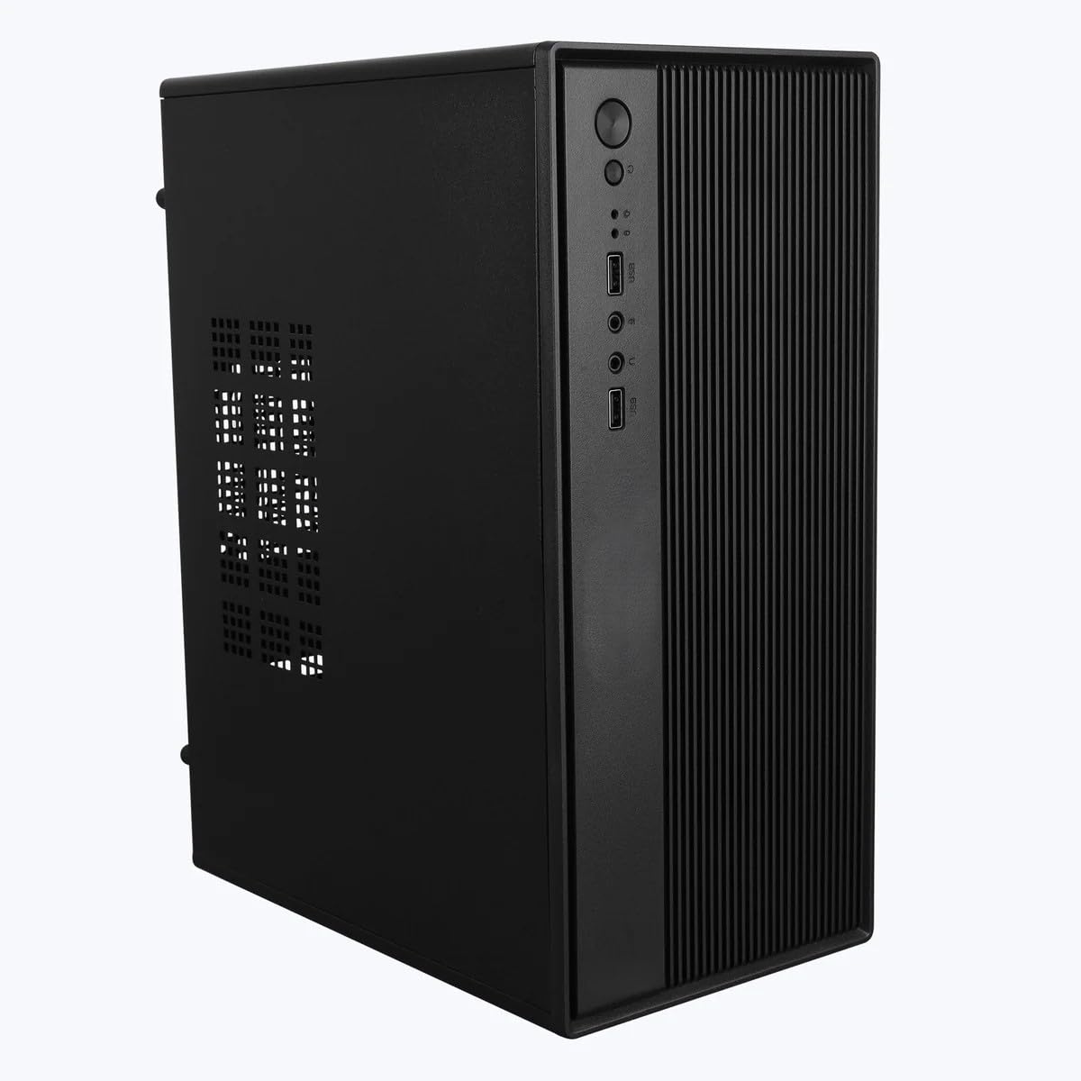 Assembled Desktop CPU with Intel Core-i5 3470 Generation 3.20Ghz II 16GB Ram DDR3 II 256GB SSD II HDMI VGA Ports Win 10 Pro II MS Office II Black