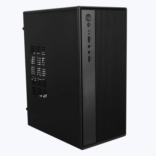 Assembled Desktop CPU with Intel Core-i5 3470 Generation 3.20Ghz II 16GB Ram DDR3 II 256GB SSD II HDMI VGA Ports Win 10 Pro II MS Office II Black