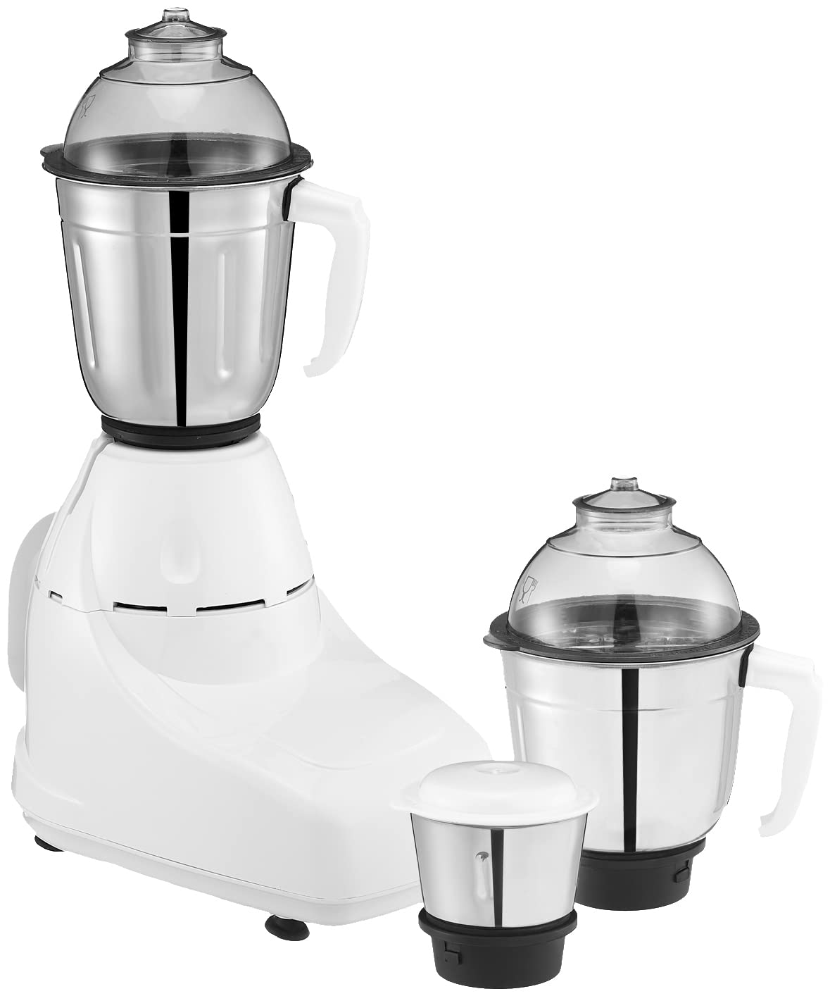 Bajaj GX-1 Mixer Grinder 500W | Superior Mixie For Kitchen | 2-In-1 For Dry Grinding | Blade Function With Titan Motor | 3 Stainless Steel Mixer Jars | 1 Year Product Warranty By Bajaj 【Black】