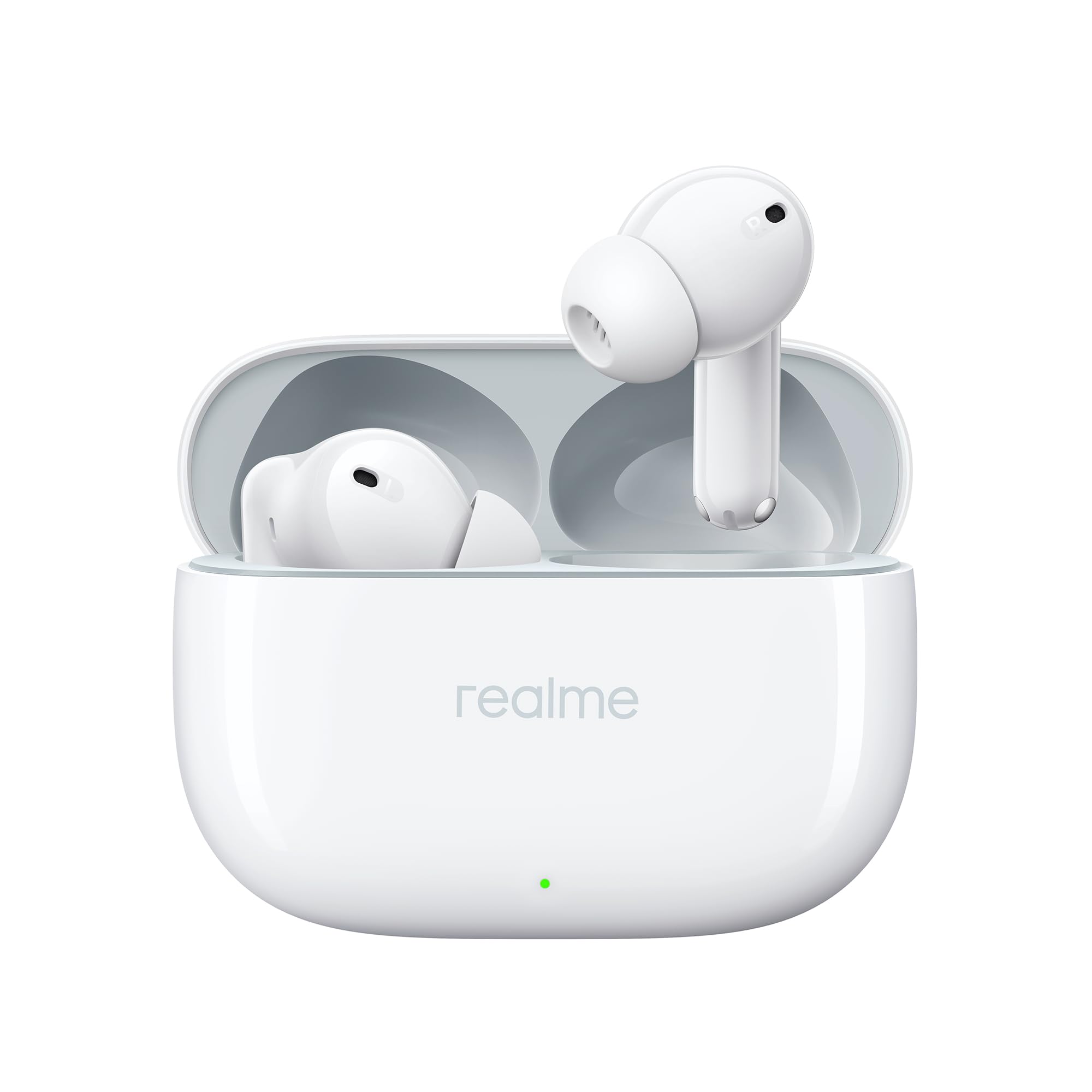 realme Buds T310 True Wireless in-Ear Earbuds with 46dB Hybrid ANC, 360° Spatial Audio, 12.4mm Dynamic Bass Driver, Upto 40Hrs Battery and Fast Charging (Vibrant Black)
