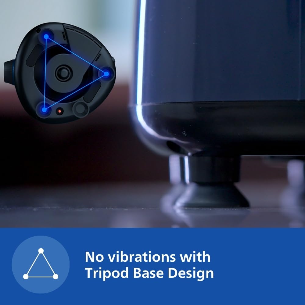 Philips HL7714/01, 1000 W PowerPro Motor Mixer Grinder, 4 Jars (Azure Blue), Edged blade made of superior SS304 material, Quick cool ventilation for longer motor life