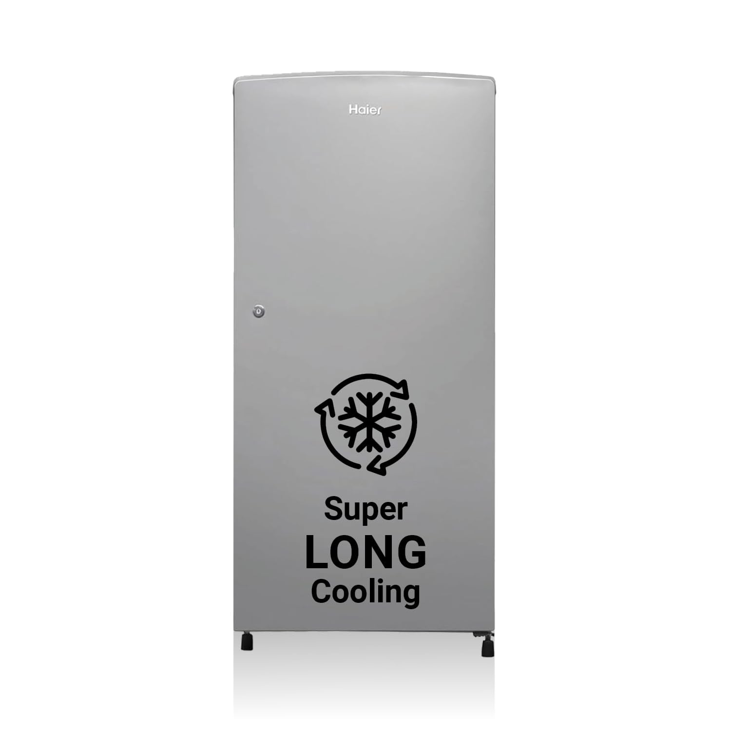 Haier 185 L, 2 Star, Direct-Cool Single Door Refrigerator (HED-19TMS-N, Moon Silver)