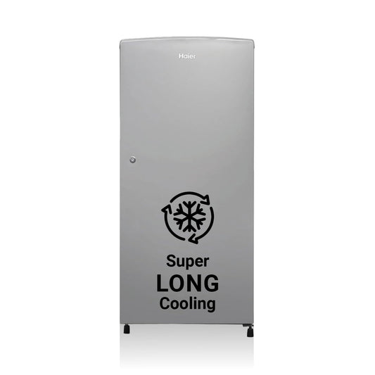 Haier 185 L, 2 Star, Direct-Cool Single Door Refrigerator (HED-19TMS-N, Moon Silver)