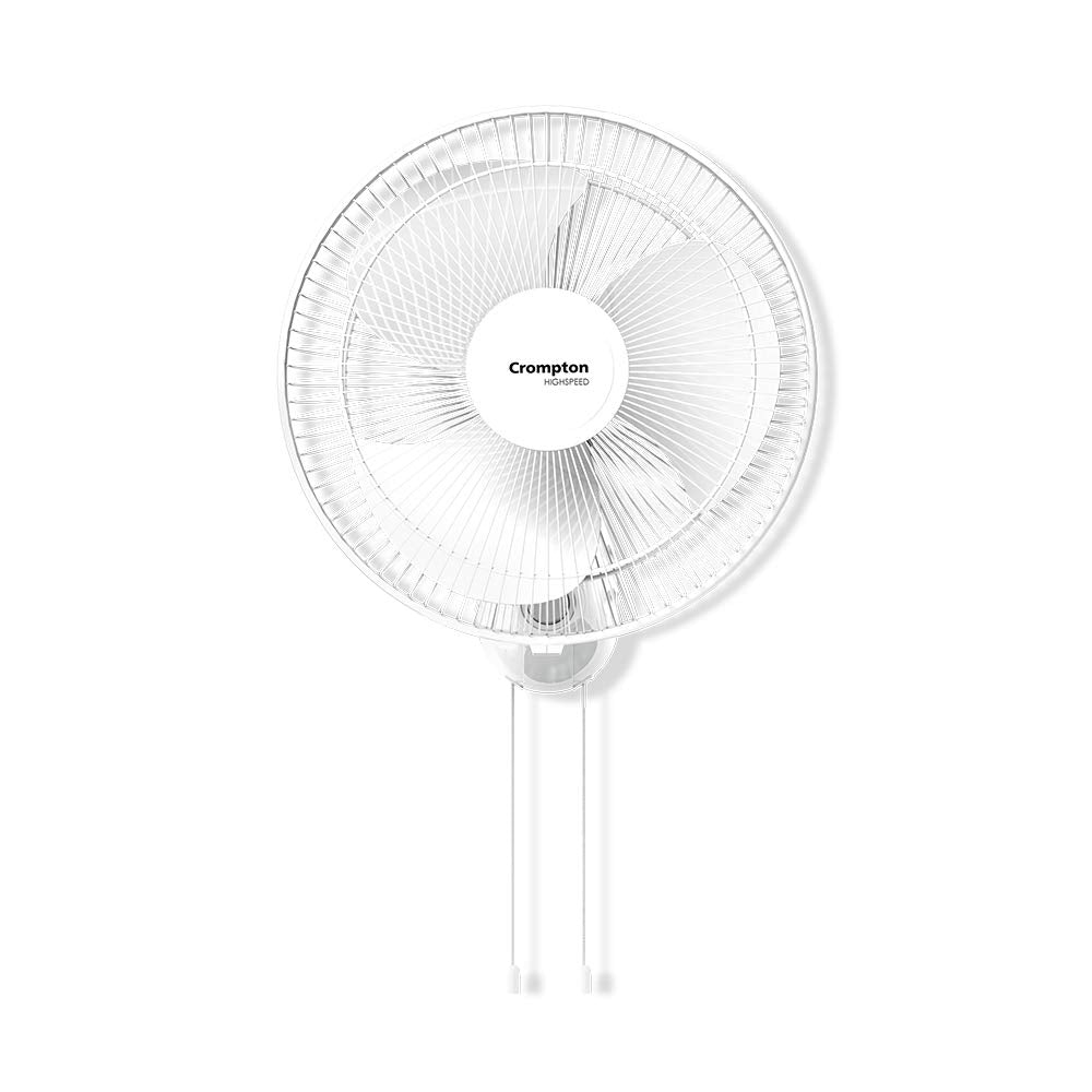 Crompton HighSpeed Torpedo 400 mm Wall Fan (Black)