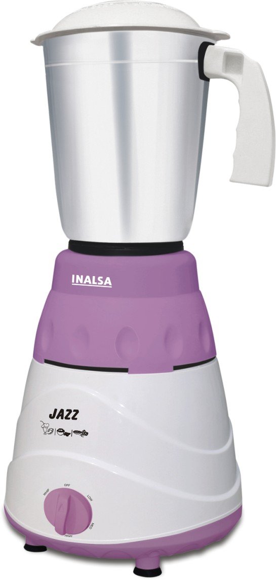 INALSA Blender Mixer Grinder|5 Jar & 600 W Copper Motor| Blenders for Smoothies and Juices| Smoothie Maker Blender|Nutri Blender |3 Blades Including Froth Blade|2Yr Warranty,Jazz 600