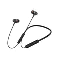 Black-R Wireless Earphone Bluetooth Headphones in Ear Neckband with Upto 130 Hours Playback, Bluetooth V5.4, Smart Bass, Lowest Latency Gaming, Wireless Headset, R-008 (Black)