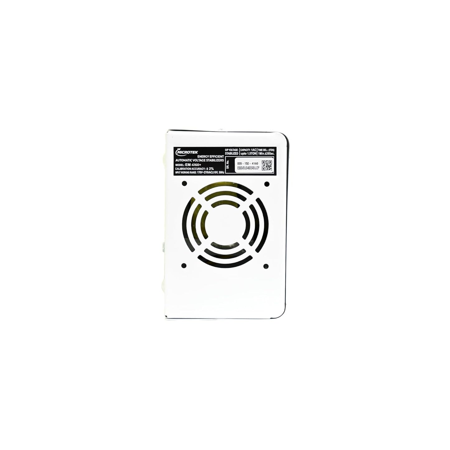 MICROTEK EM4160 Automatic Voltage Digital Display Wall Mounted Stabilizer (160V-285V) for AC Air Conditioner Upto 1.5 Ton (Metallic Grey)