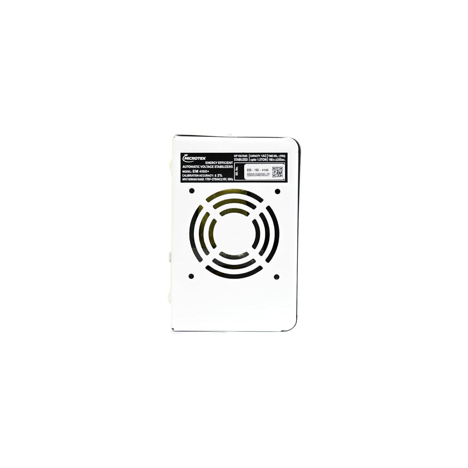 MICROTEK EM4160 Automatic Voltage Digital Display Wall Mounted Stabilizer (160V-285V) for AC Air Conditioner Upto 1.5 Ton (Metallic Grey)