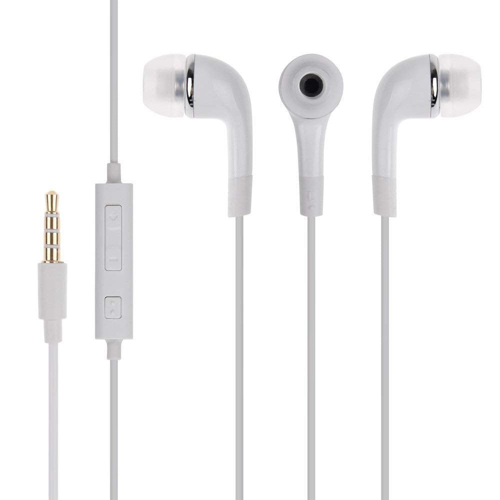 Earphones for Sony Xperia 10 / Xperia10 Earphones Original Like Wired in-Ear Headphones Stereo Deep Bass Head Hands-Free Headset Earbud with Built in-line Mic, 3.5mm Jack (YR14, White)
