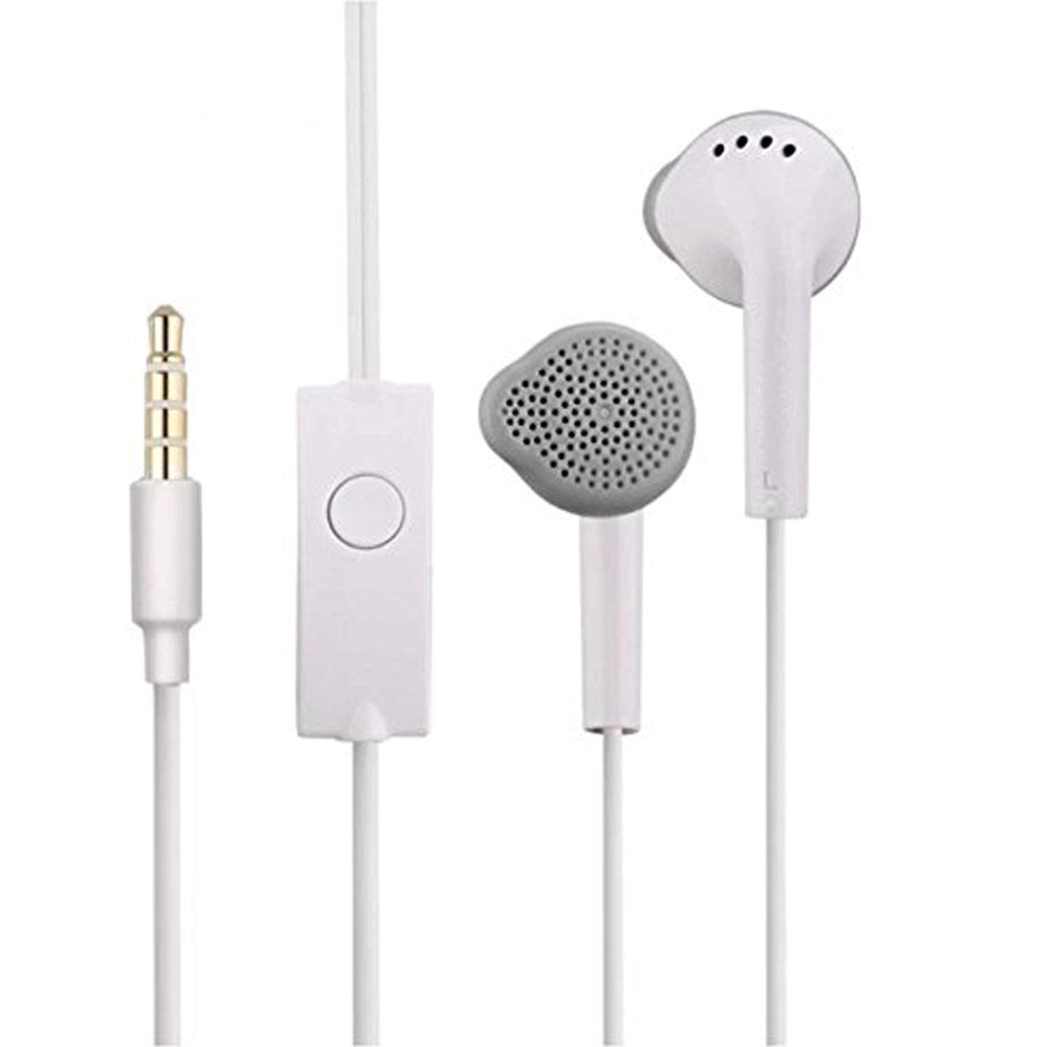 Earphones for Samsung Galaxy M31 Prime/M 31 Prime Earphones Original Like Wired in-Ear Headphones Stereo Deep Bass Head Hands-Free Headset Earbud with Built in-line Mic, 3.5mm Jack (YS11, White)