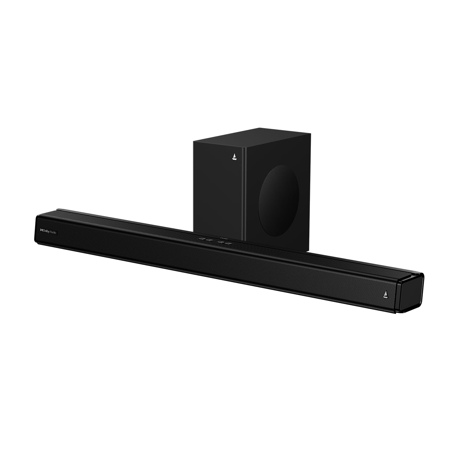 boAt Aavante Prime 5.1 5000DA (2025 Launch), Dolby Atmos, 500W, 5.1CH w/Wired Subwoofer & Wired Satellites, Multi Compatibility, Bluetooth Sound bar, Home Theatre Soundbar Speaker(Premium Black)