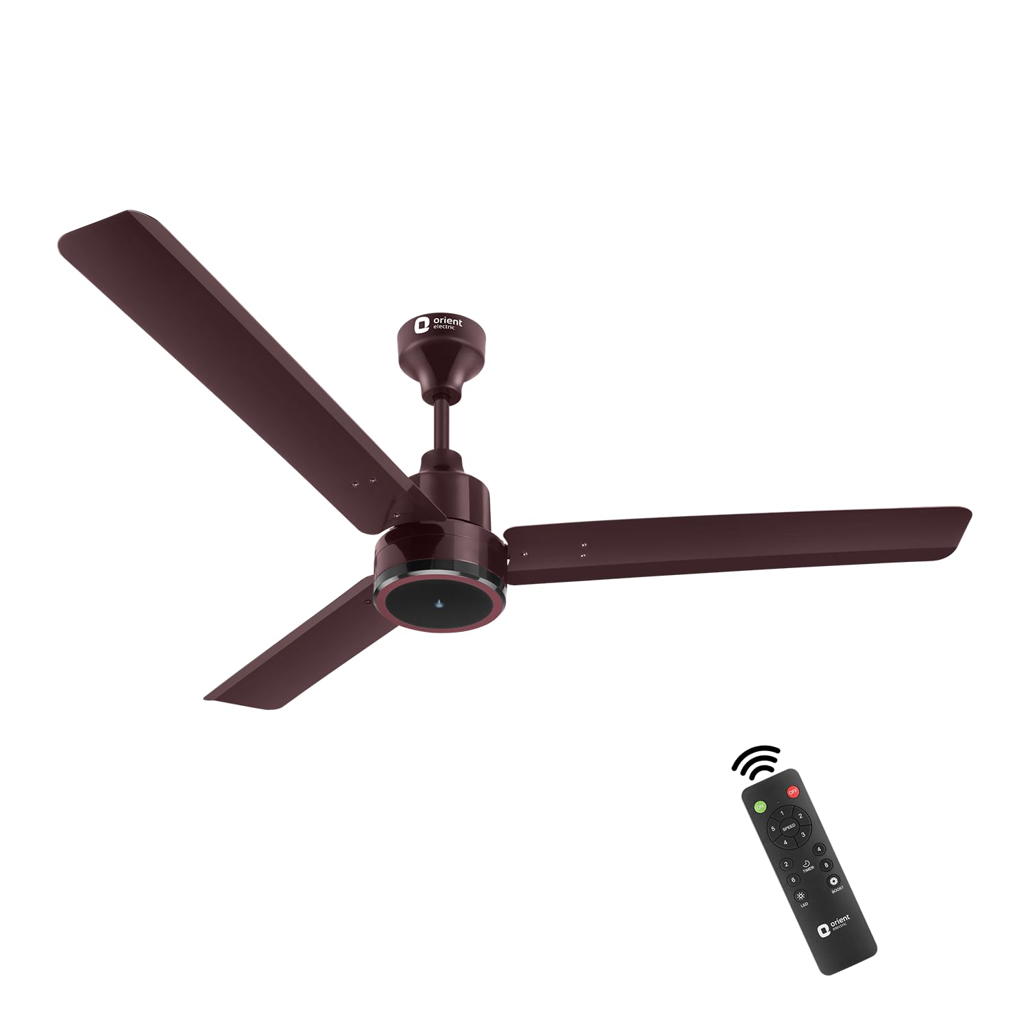 Orient Electric 1200 mm Zeno BLDC | BLDC energy saving ceiling fan with Remote |BEE 5-star rated | Saves up to 50% on electricity bills | 3-year warranty by Orient | White, pack of 1