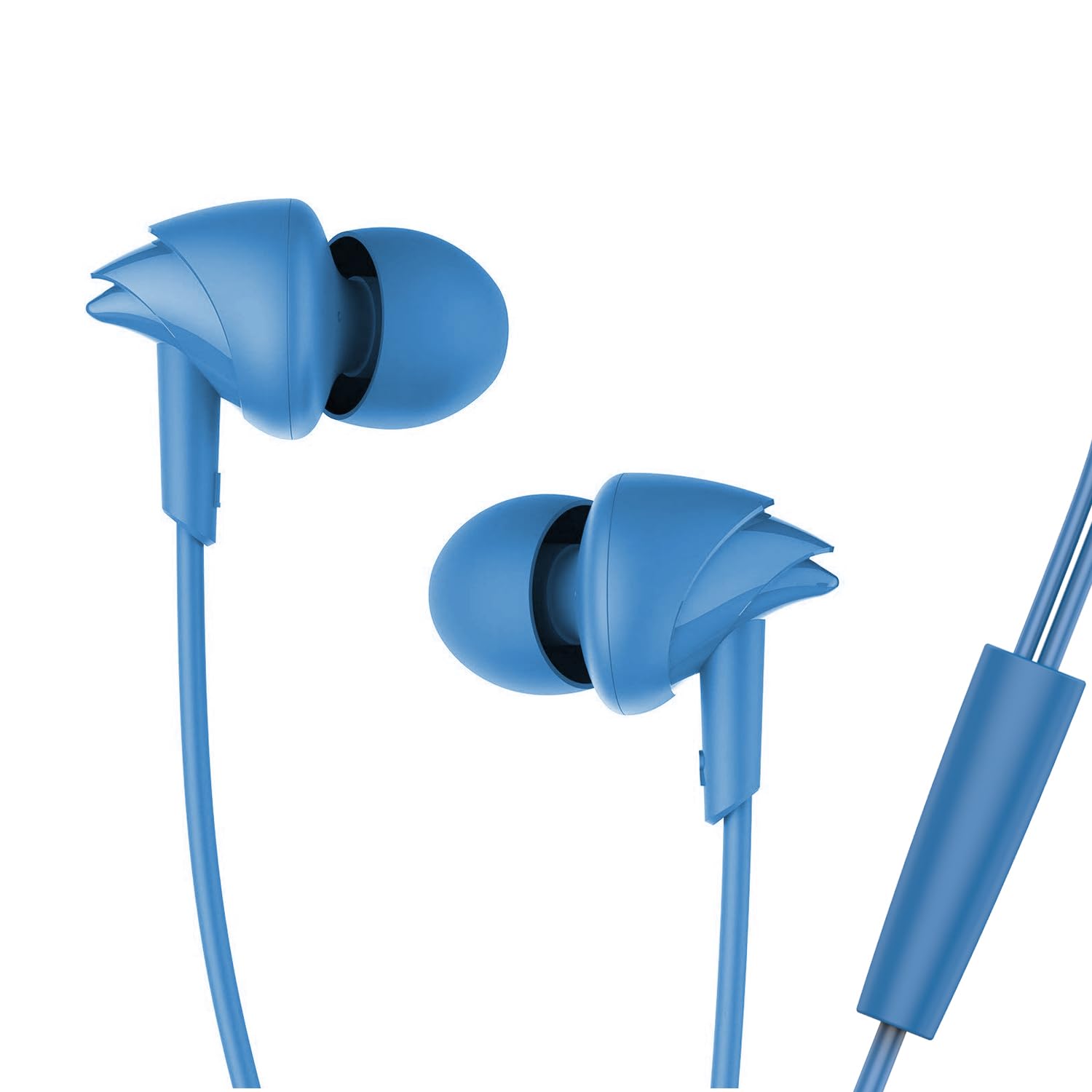 boAt Newly Launched Bassheads 100 C Wired in Ear Earphones with Type-C Jack, in-Line Microphone, 10Mm Drivers, Signature Sound, Integrated Controls & Multi-OS Compatibility(Navy Blue)