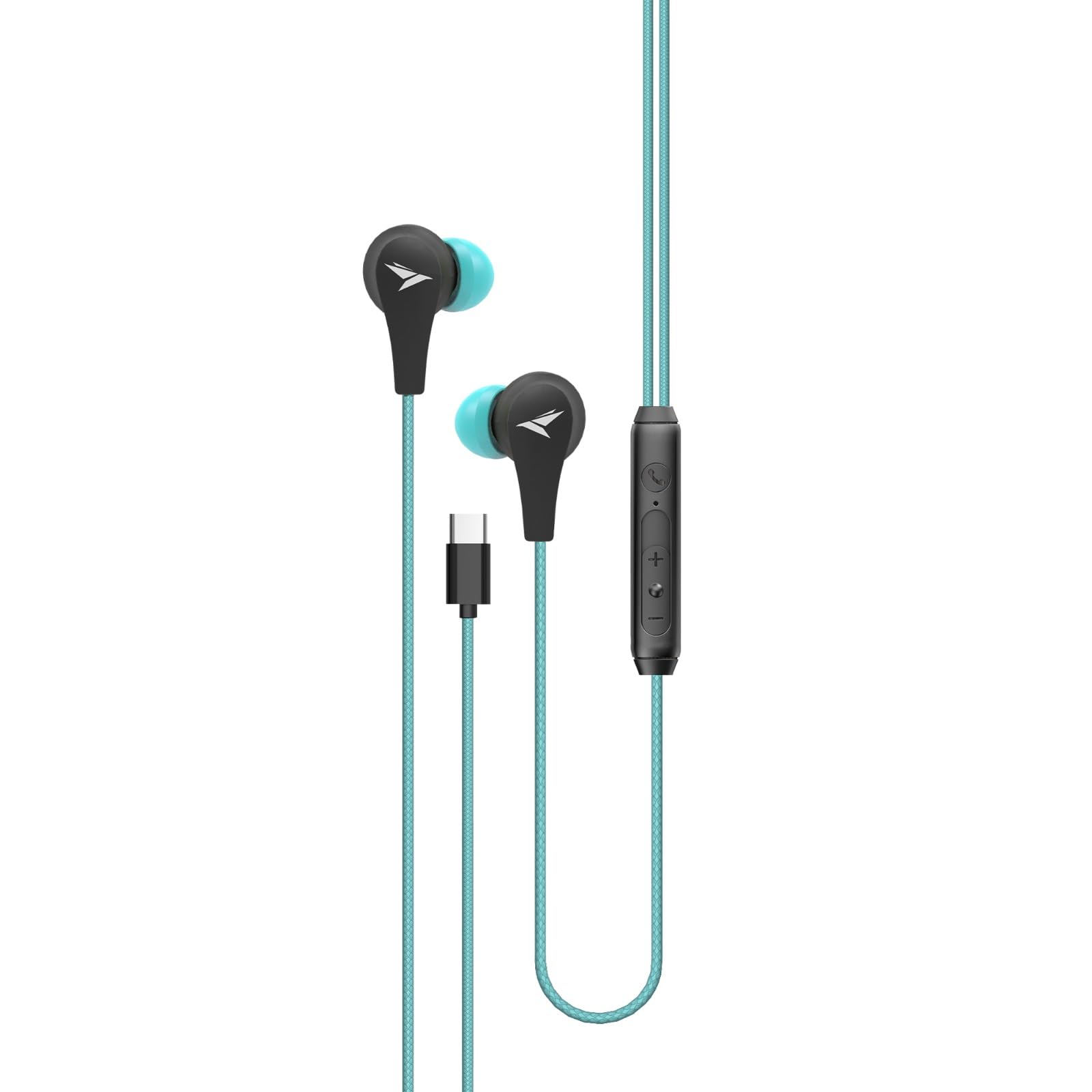 MOZU Audiology 100 Type C Earphone/Headphone with mic Rugged Wire Wide Compatibility Earphone (Fossil Grey)