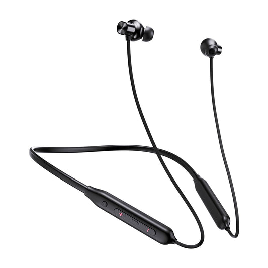 pTron Tangent Rush w/ 50Hrs Playtime, Pristine Sound, Dual-Device Pairing, Bluetooth 5.4 Wireless in-Ear Earphones with Mic, Voice Assistant, Type-C Fast Charging & IPX5 Water Resistant (Black)
