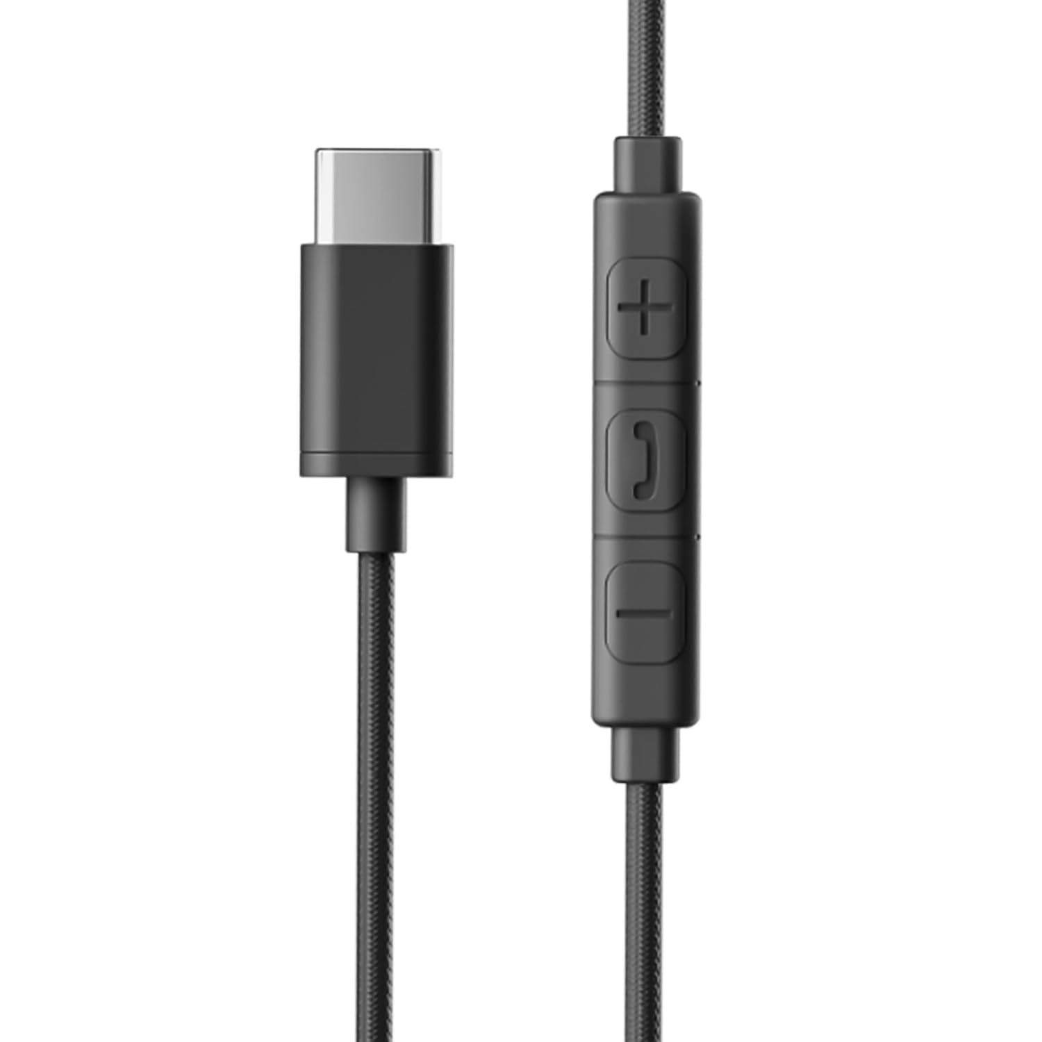 ZEBRONICS Buds 50C in Ear Type-C Earphone Wired Headphones with in-Line Mic, Metallic Design, Volume Control, 1.2M Cable, 14Mm Driver with Wired Connection