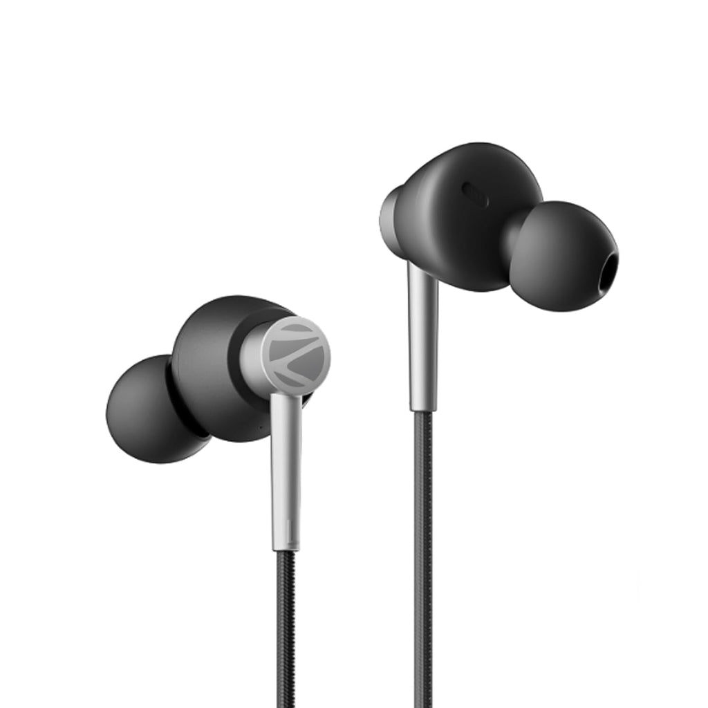 ZEBRONICS Buds 50C in Ear Type-C Earphone Wired Headphones with in-Line Mic, Metallic Design, Volume Control, 1.2M Cable, 14Mm Driver with Wired Connection