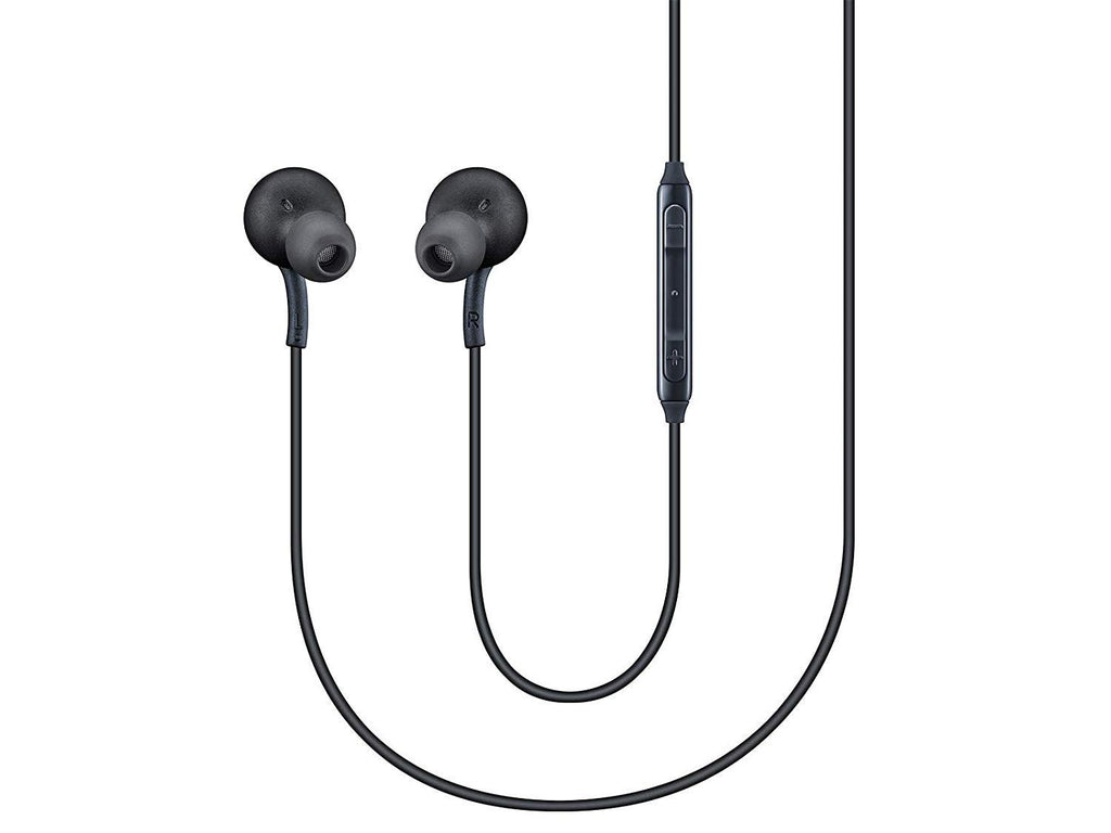Earphones for Samsung Galaxy A70 / A 70 Earphone Original Like Wired Noise Cancellation In-Ear Headphones Stereo Deep Bass Head Hands-free Headset Earbud With Built in-line Mic, Call Answer/End Button, Music 3.5mm Aux Audio Jack (AK15, Black)