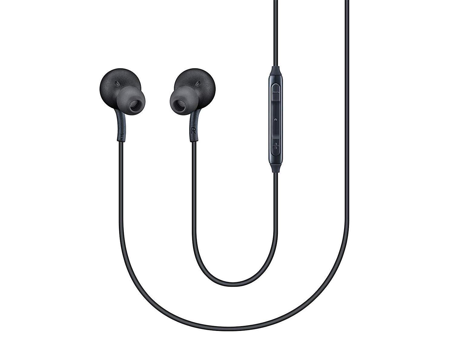 Earphones for Samsung Galaxy A70 / A 70 Earphone Original Like Wired Noise Cancellation In-Ear Headphones Stereo Deep Bass Head Hands-free Headset Earbud With Built in-line Mic, Call Answer/End Button, Music 3.5mm Aux Audio Jack (AK15, Black)