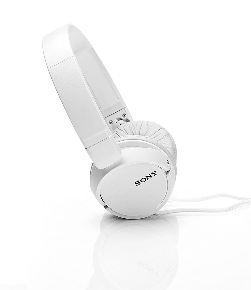 Sony MDR-ZX110A On Ear Stereo Wired Headphones (White), Without Mic