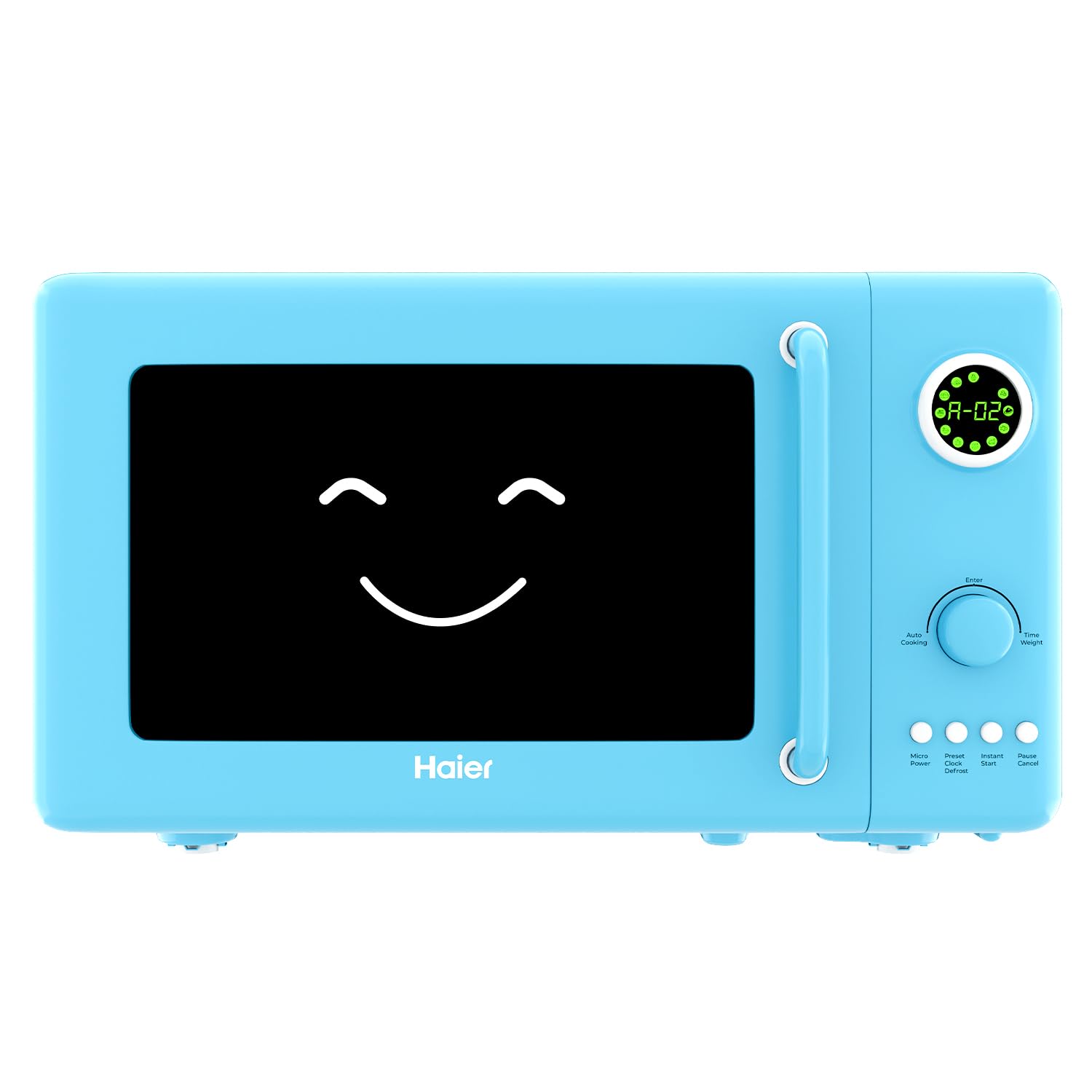 Haier Vogue 20L Blueberry Solo Microwave Oven with Auto Cook Menus I Digital Display