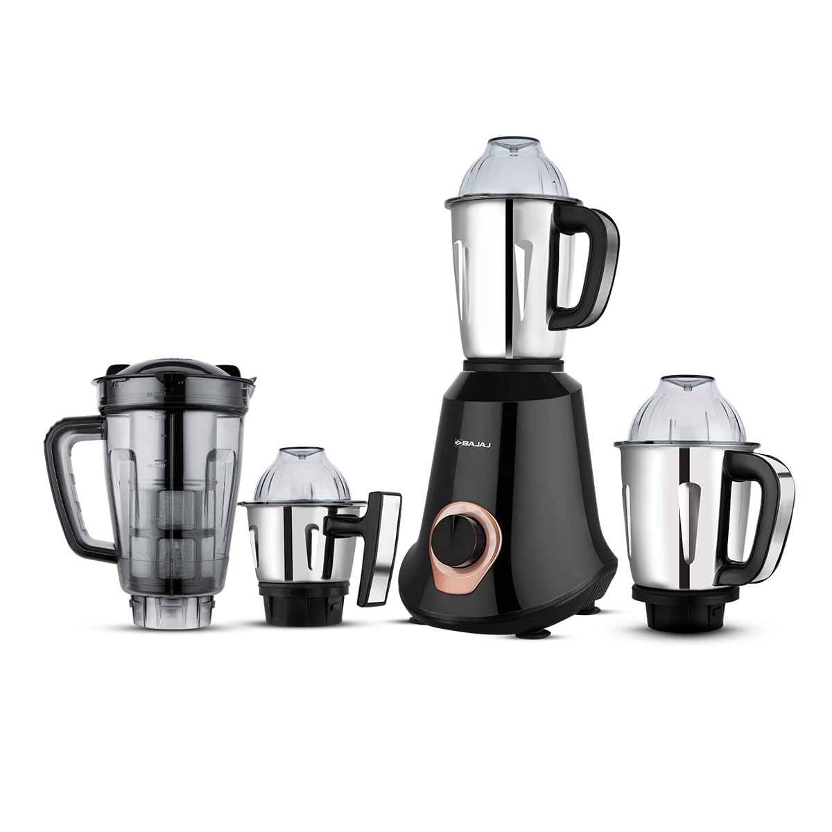 Bajaj 500 Watt GX-1 Mixer Grinder with 3 Jars- white