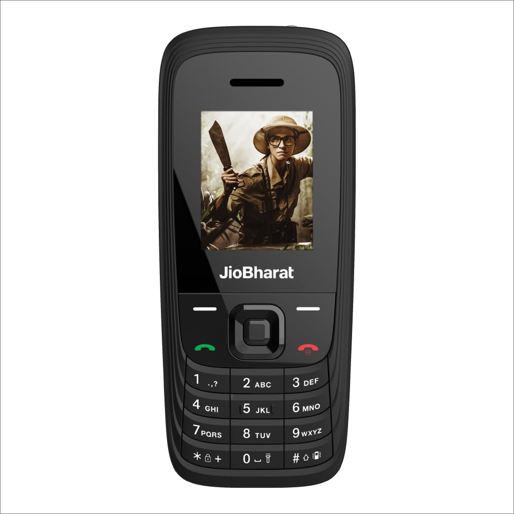 JioBharat V4 4G Phone with JioTV, JioHotstar, UPI, JioSoundPay,JioSaavn, Long Lasting Battery, LED Torch, Digital Camera | Blue | Locked for JioNetwork