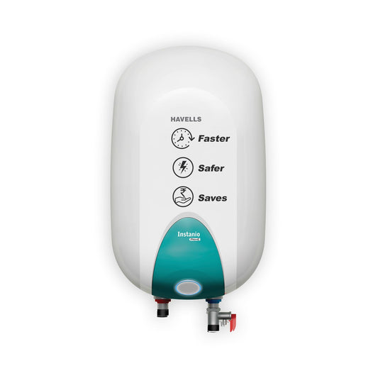 Havells Instanio Prime 15L Storage Water Heater(Geyser)|Faster Heating|Safer to use|Saves electricity|Engineered for Hard Water|Color Changing LED Indicator|Anti Rust Tank|Mcoloy Heating Element
