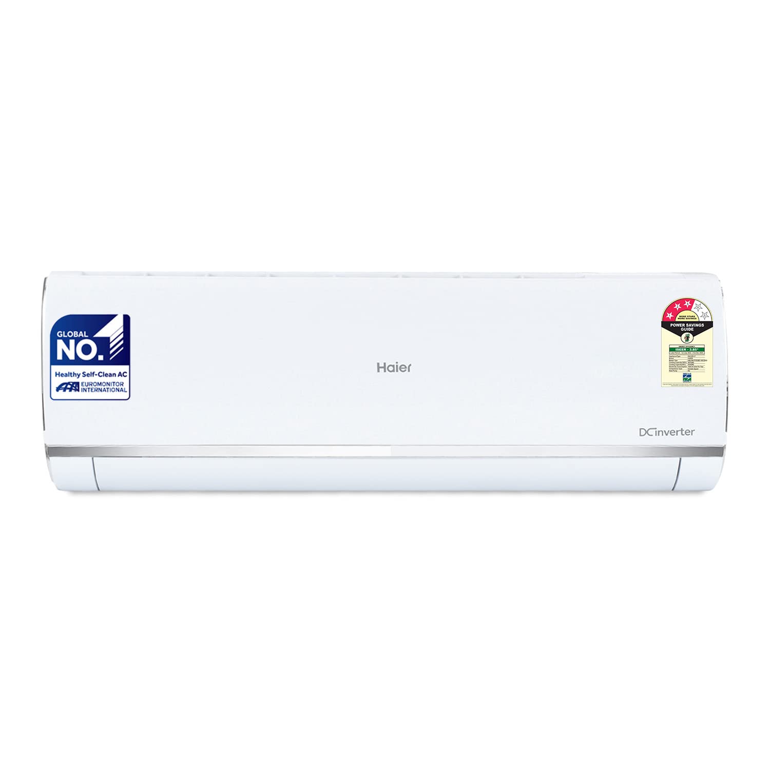 Haier 1.5 Ton 3 Star Inverter Split AC (Copper,Convertible 7 in 1 Cooling Modes, Antibacterial Filter, HSU18K-PYS3BE1-INV, White)