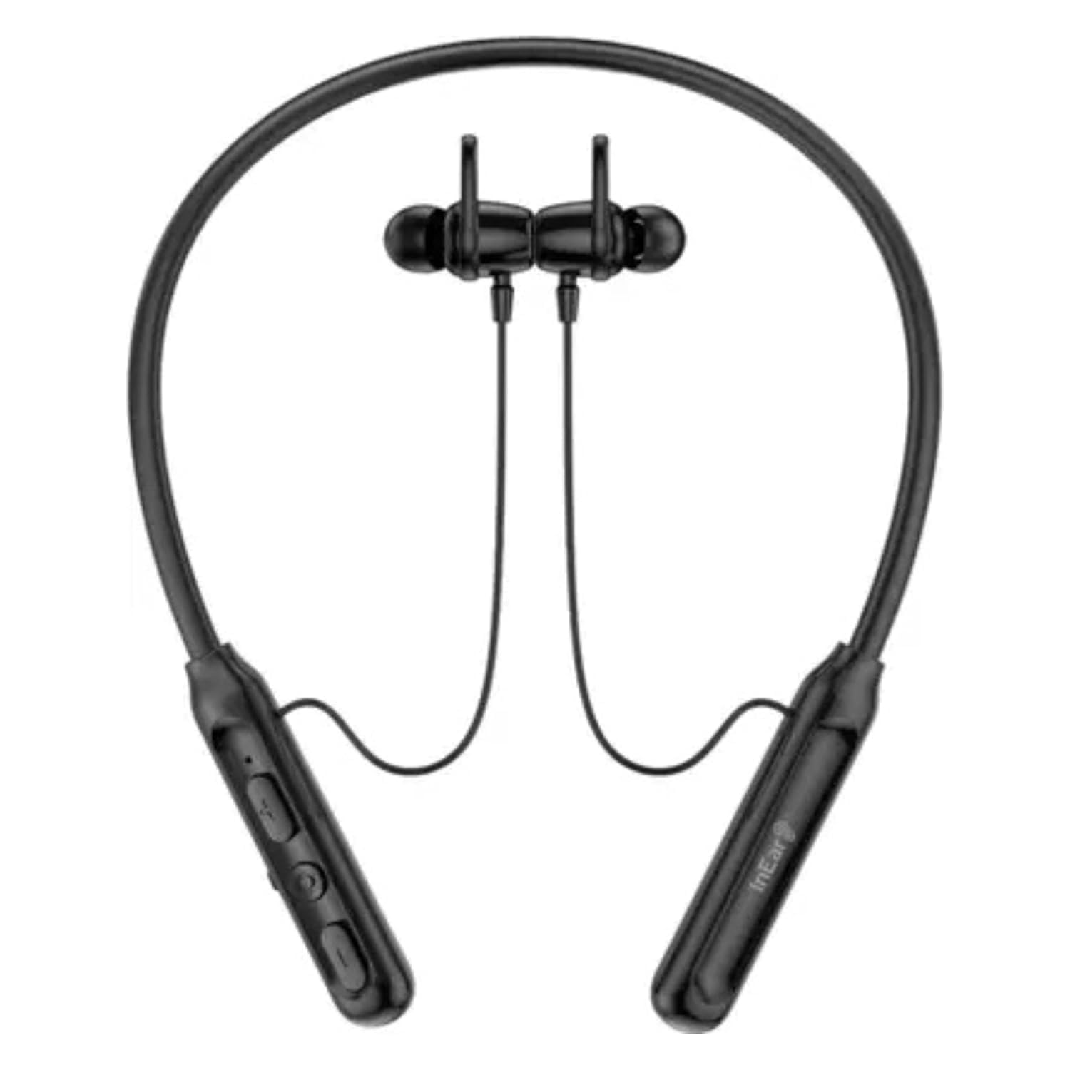 Neckband Bluetooth Earphones with 40H Playtime | Magnetic On/Off | ENC Noise Cancellation | Voice Changer | Deep Bass | Wireless Earbuds for Calling, Music, and Gaming Blue (Black)
