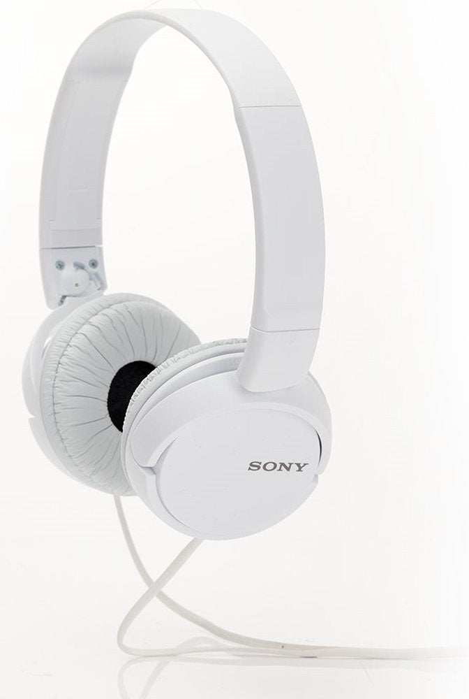 Sony MDR-ZX110A On Ear Stereo Wired Headphones (White), Without Mic