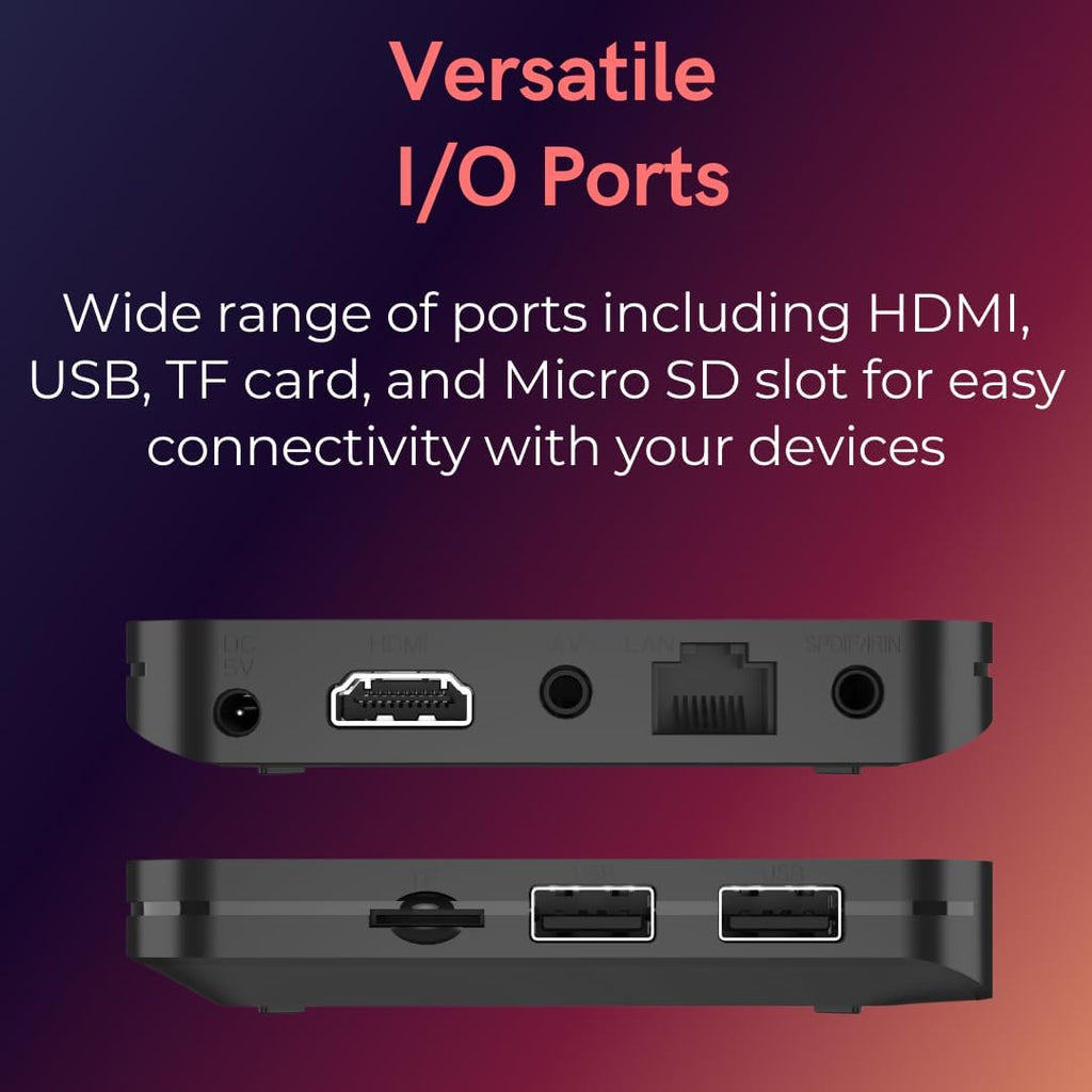 ElectroniksIndia X9 Android Mini PC: 4K Ultra HD, 2GB RAM, 16GB Storage, WiFi 6 & BT 5.0, Android 10