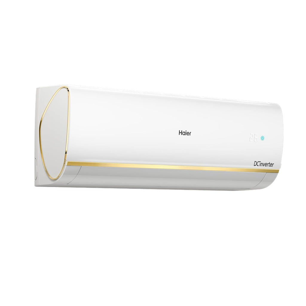 Haier 1 Ton 3 Star Triple Inverter Split AC (3470 Watts, Copper, 4-Way Swing, 7 in 1 Convertible, Frost Self Clean, HD Filter, Cools at 60°C, 20mtrs Air Throw - HSU13K-PYSG3BN-INV,White)
