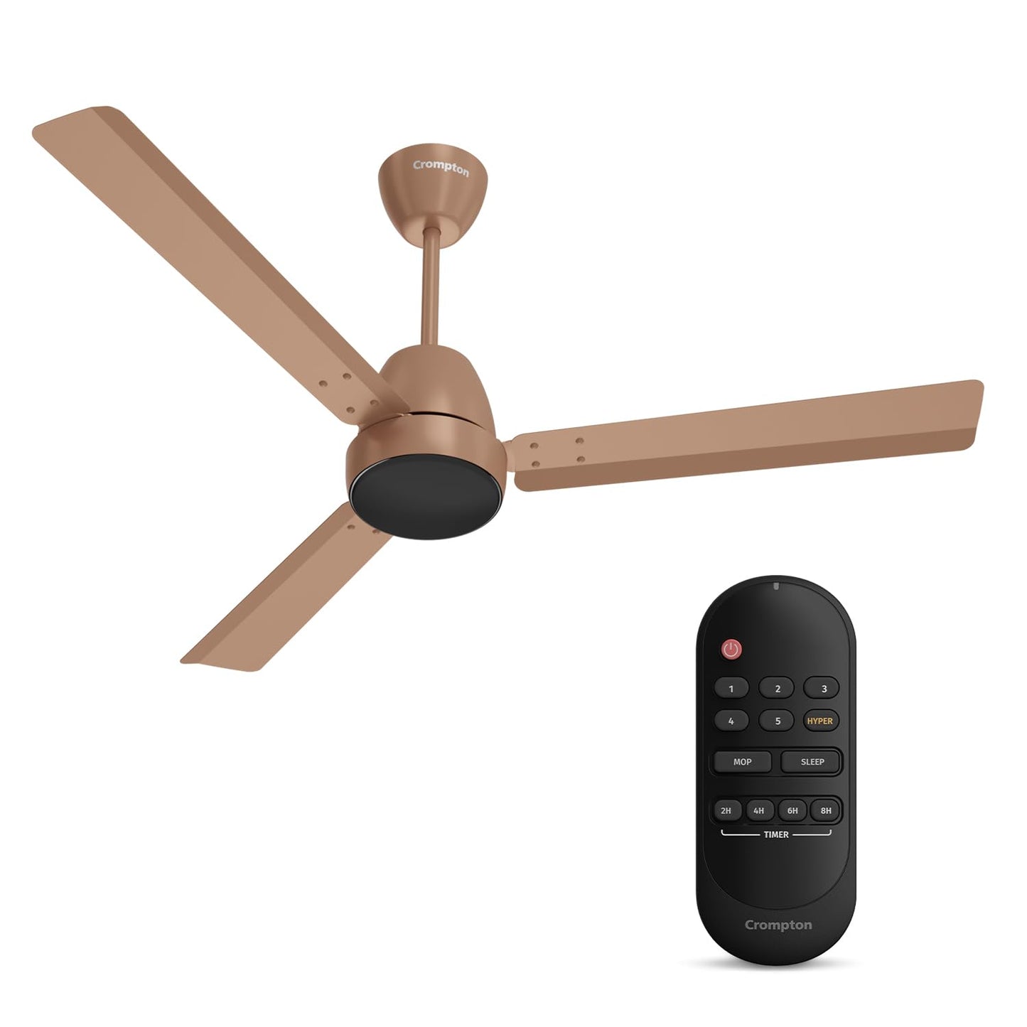 Crompton Energion Nucleoid 1200mm BLDC Ceiling Fan | Remote Control | BEE 5 Star Energy Rated | High Air Delivery | 4 Years Manufacturer Warranty | Silver White