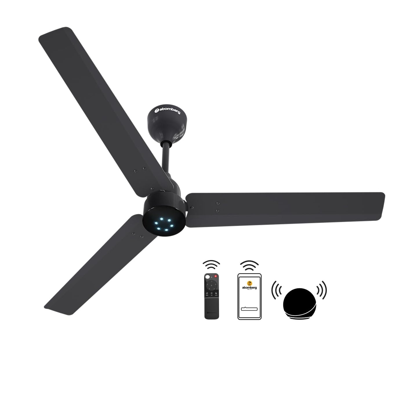 atomberg Renesa Halo Smart Alexa Enabled 1200mm BLDC Ceiling Fan with Remote | 5 star | High Air Delivery | Low noise | LED Speed Indicator | Sleek Design | | 3 Year Warranty| Misty Teal