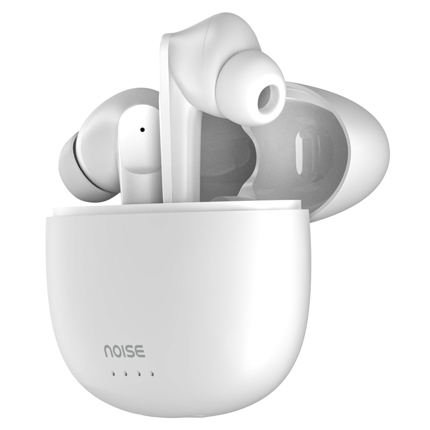 Noise Earbuds VS104 Truly Wireless Earbuds with 45H of Playtime, Quad Mic with ENC, Instacharge(10 Min=200 Min), 13Mm Driver, Low Latency, BT V5.2 (Snow White)