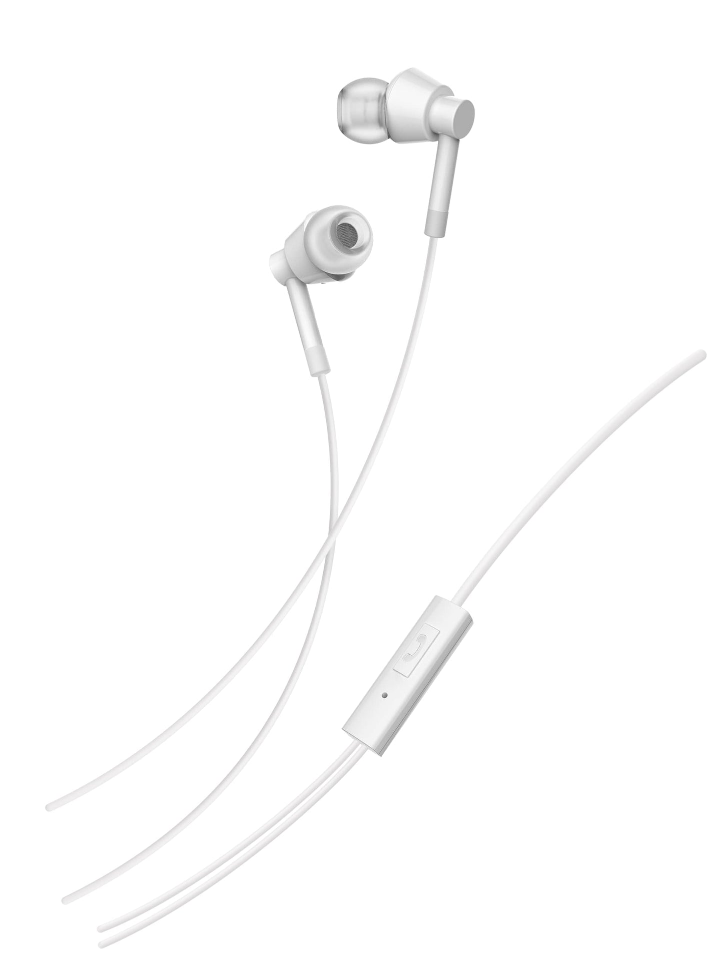 Nokia Wired in Ear Earphones (WB-101) with Powerful bass Performance, with mic for Clear Voice Calls, Virtual Assistant Control Enabled. Angled Acoustic Tubes for a Comfortable and Secure fit, Blue