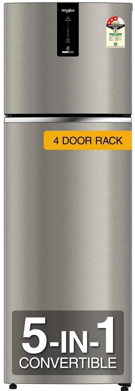 Whirlpool 327 L 3 Star Convertible Frost Free inverter Double Door Refrigerator (IF INV 375 ILLUSIA STEEL(3S) CONV-TL)
