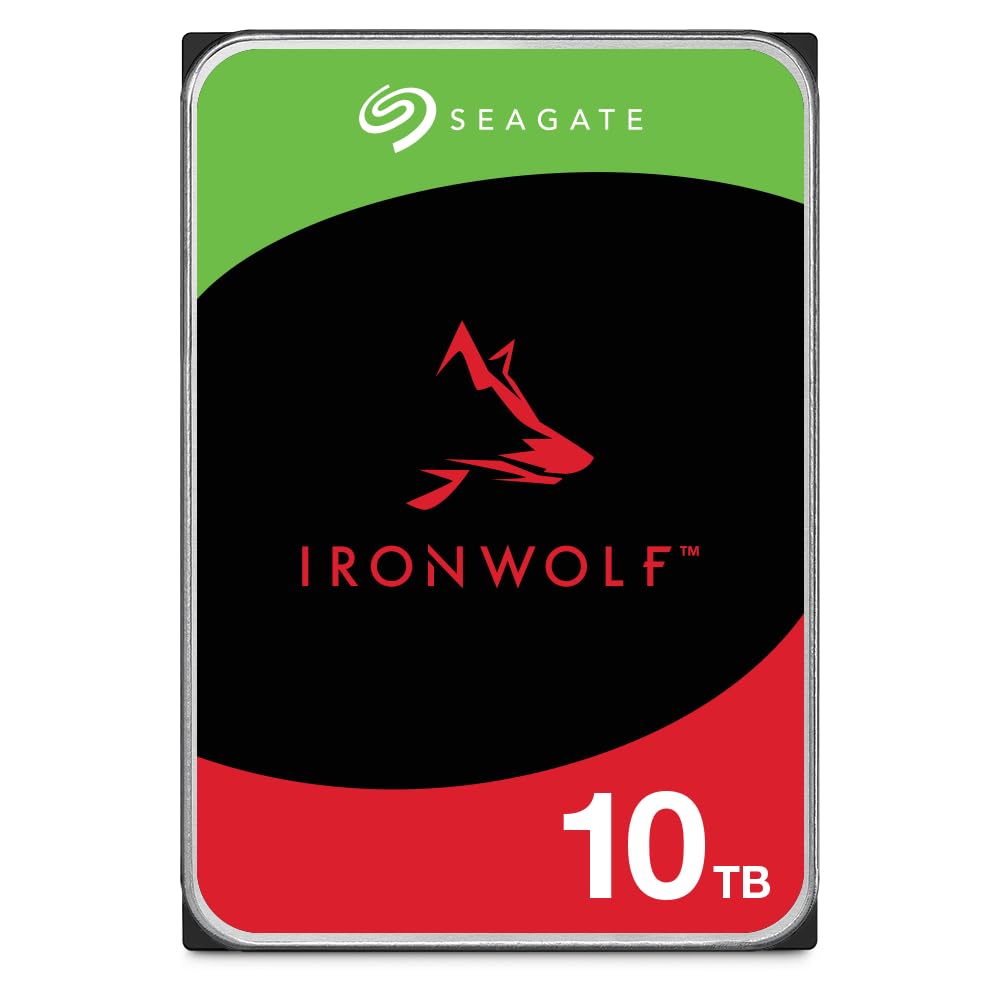 Seagate IronWolf 4TB NAS Internal Hard Drive HDD CMR 3.5 Inch SATA 6Gb/s 5400 RPM 256MB Cache for RAID Network Attached Storage with 3-Years Data Recovery Services (ST4000VN006)