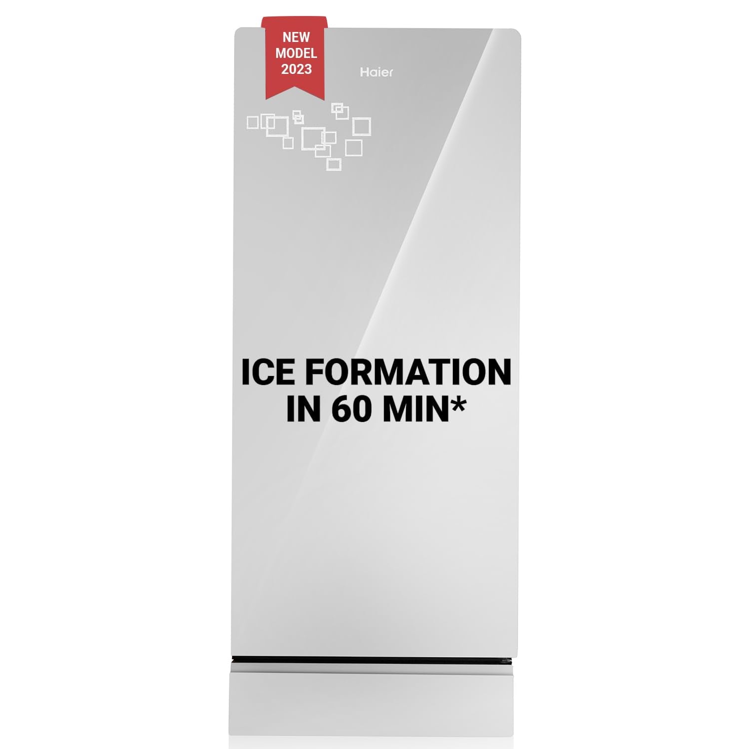 Haier 190 L 5 Star Direct Cool Single Door Refrigerator with 1 Hour Icing Technology (HED-205DS-P, Dazzle Steel)